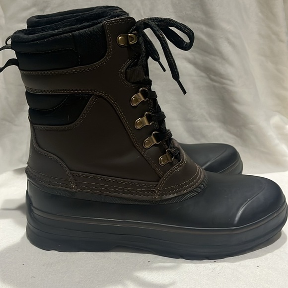 Khombu Men Insulated Duck Boots Kenny Size US 9 M Brown Leather - Picture 8 of 9